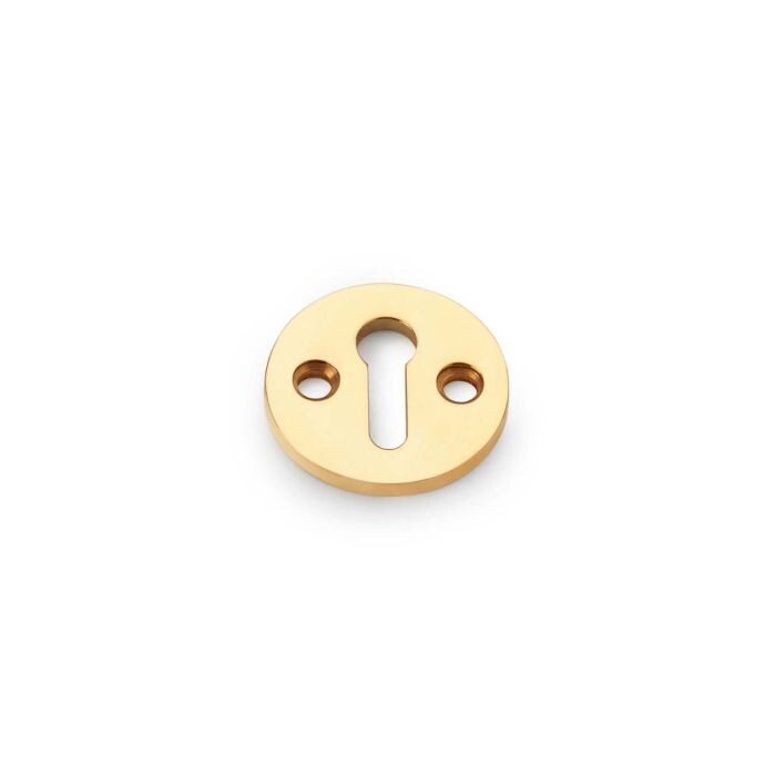 Standard Profile Round Escutcheon – Unlacquered Brass