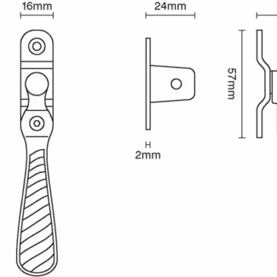 Lockable Cotswold Wedge Fastener - Image 2