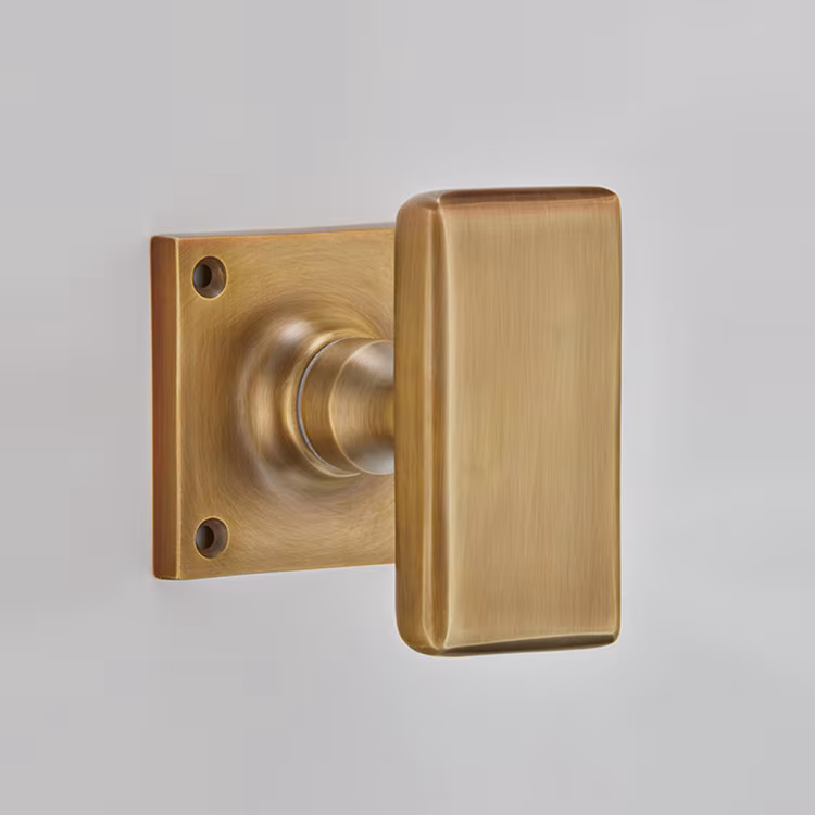 Capital Mortice Knob on Square Rose