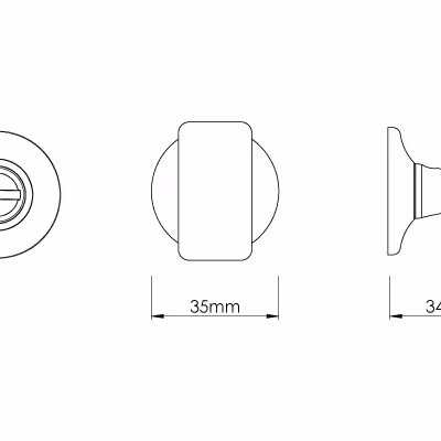 Capital Bathroom Turn & Release on Arc Covered Rose - Image 2