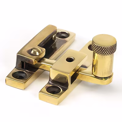 Aged Brass Brompton Quadrant Fastener - Narrow