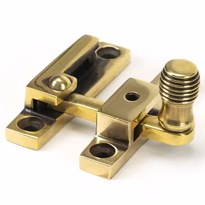 Aged Brass Beehive Quadrant Fastener - Narrow