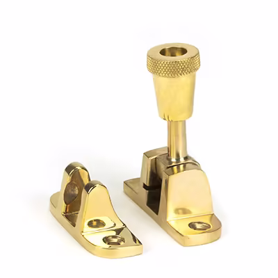 Polished Brass Brompton Brighton Fastener (Radiused)