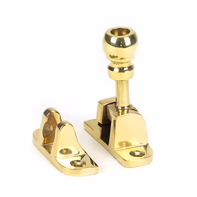 Polished Brass Mushroom Brighton Fastener (Radiused)