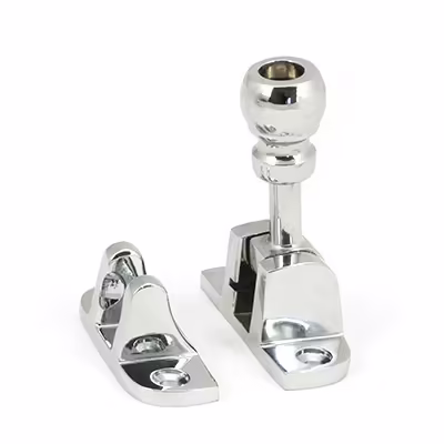 Polished Chrome Mushroom Brighton Fastener (Radiused)