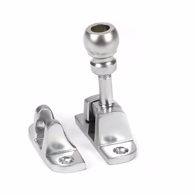 Satin Chrome Mushroom Brighton Fastener (Radiused)