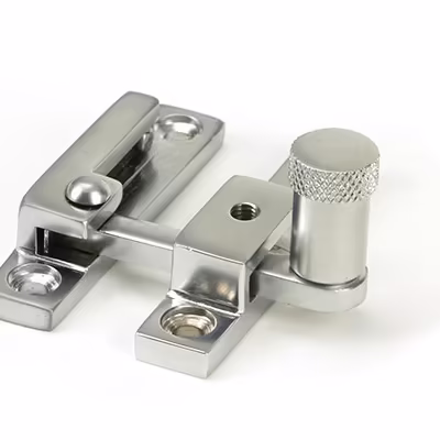 Satin Chrome Brompton Quadrant Fastener - Narrow