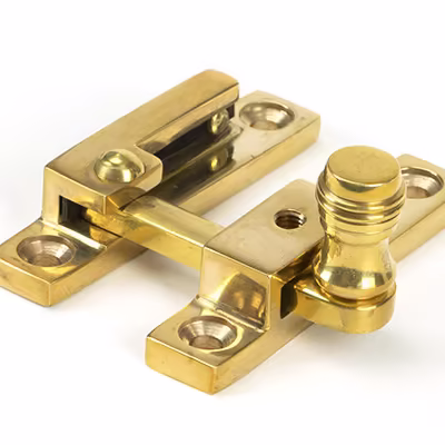 Polished Brass Prestbury Quadrant Fastener - Narrow