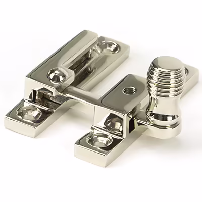 Polished Nickel Beehive Quadrant Fastener - Narrow