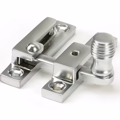 Satin Chrome Beehive Quadrant Fastener - Narrow