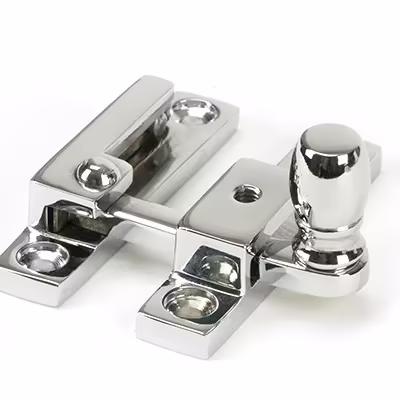 Polished Chrome Mushroom Quadrant Fastener - Narrow