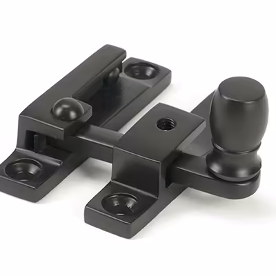 Aged Bronze Mushroom Quadrant Fastener - Narrow