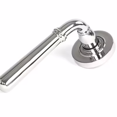 Polished Marine SS (316) Newbury Lever on Rose Set (Plain)