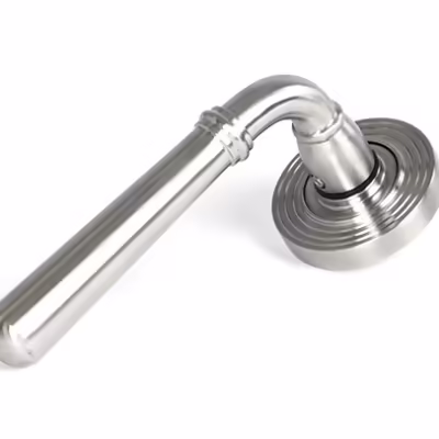 Satin Marine SS (316) Newbury Lever on Rose Set (Beehive) - Unsprung