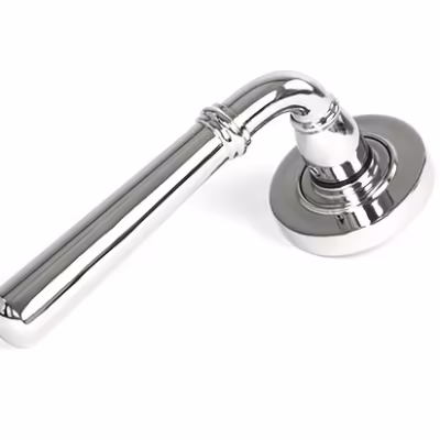 Polished Marine SS (316) Newbury Lever on Rose Set (Plain) - Unsprung