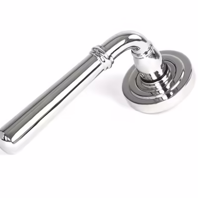 Polished Marine SS (316) Newbury Lever on Rose Set (Art Deco) - Unsprung
