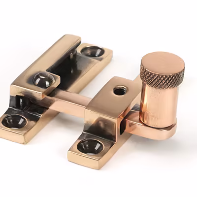 Polished Bronze Brompton Quadrant Fastener - Narrow