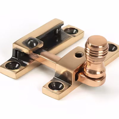 Polished Bronze Prestbury Quadrant Fastener - Narrow