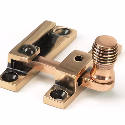 Polished Bronze Beehive Quadrant Fastener - Narrow