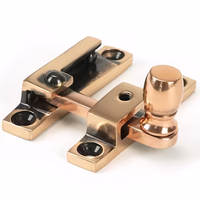 Polished Bronze Mushroom Quadrant Fastener - Narrow