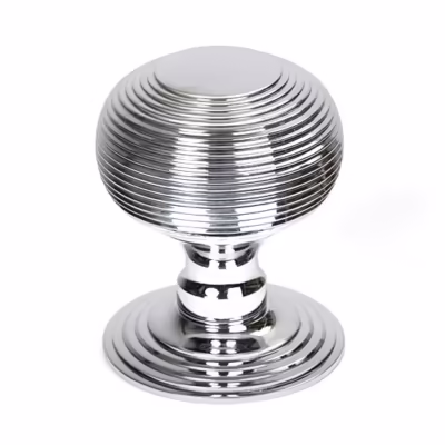 Polished Chrome Beehive Centre Door Knob