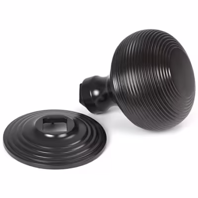 Aged Bronze Beehive Centre Door Knob - Image 3