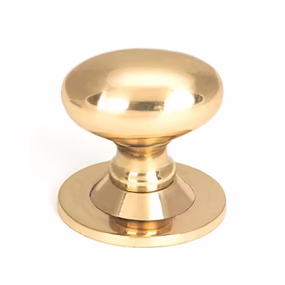 Polished Bronze Oval Cabinet Knob 40mm