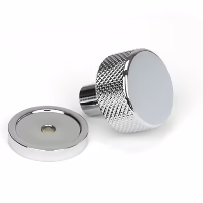 Polished Chrome Brompton Cabinet Knob - 25mm (Plain) - Image 3