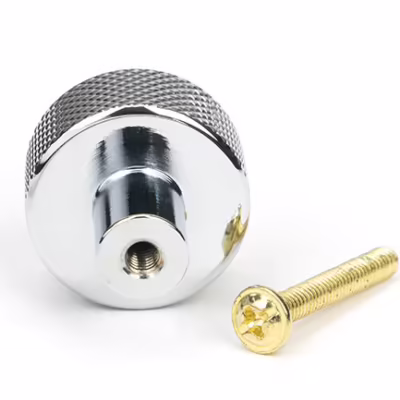 Polished Chrome Brompton Cabinet Knob - 25mm (No rose) - Image 2