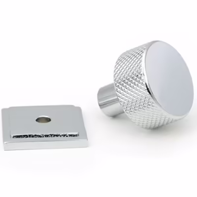 Polished Chrome Brompton Cabinet Knob - 25mm (Square) - Image 4