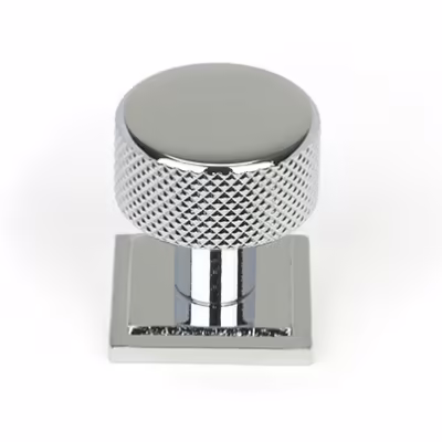 Polished Chrome Brompton Cabinet Knob - 25mm (Square)
