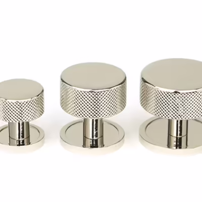 Polished Nickel Brompton Cabinet Knob - 25mm (Plain) - Image 4