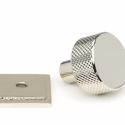 Polished Nickel Brompton Cabinet Knob - 25mm (Square) - Image 4