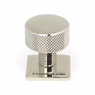 Polished Nickel Brompton Cabinet Knob - 25mm (Square)