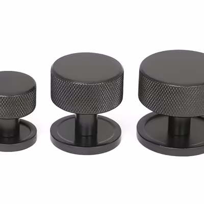 Aged Bronze Brompton Cabinet Knob - 25mm (Plain) - Image 4