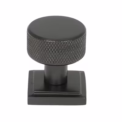 Aged Bronze Brompton Cabinet Knob - 25mm (Square)