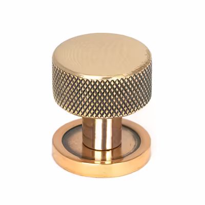 Polished Bronze Brompton Cabinet Knob - 25mm (Plain) - Image 1