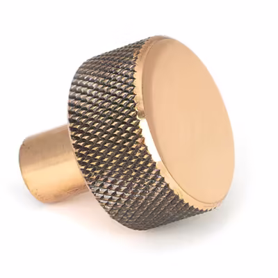 Polished Bronze Brompton Cabinet Knob - 25mm (No rose) - Image 3