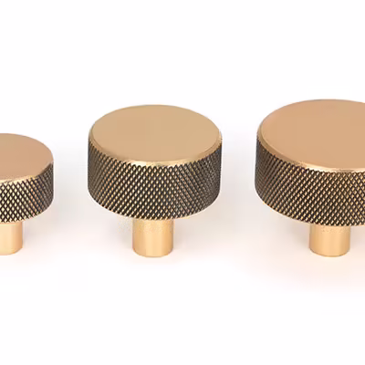 Polished Bronze Brompton Cabinet Knob - 25mm (No rose) - Image 4