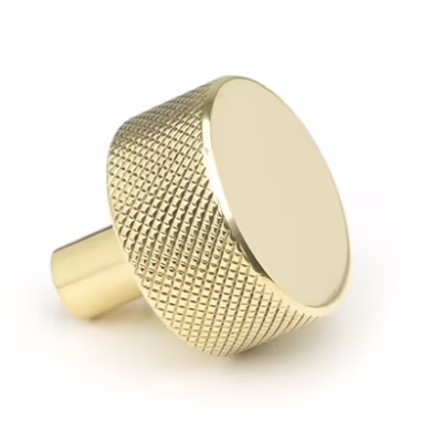 Polished Brass Brompton Cabinet Knob - 32mm (No rose) - Image 3