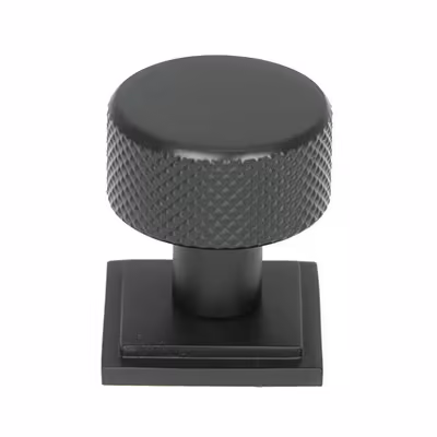 Matt Black Brompton Cabinet Knob - 25mm (Square)