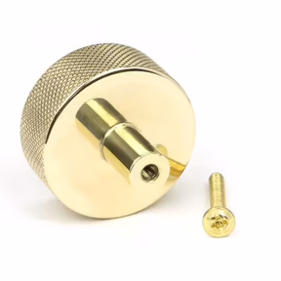 Polished Brass Brompton Cabinet Knob - 38mm (No rose) - Image 3