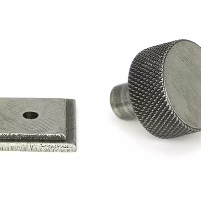 Pewter Brompton Cabinet Knob - 25mm (Square) - Image 3