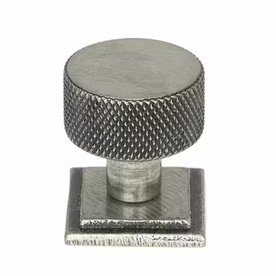 Pewter Brompton Cabinet Knob - 25mm (Square)