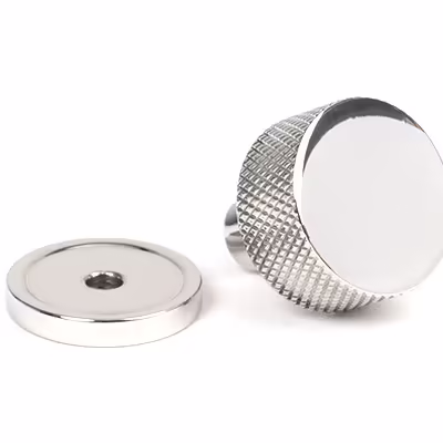 Polished SS (304) Brompton Cabinet Knob - 25mm (Plain) - Image 3