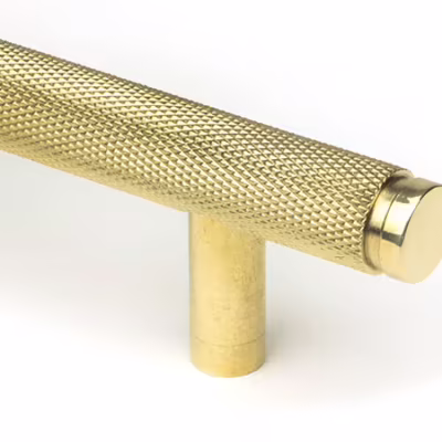 Polished Brass Full Brompton Pull Handle - Medium - Image 2