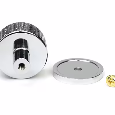 Polished Chrome Brompton Cabinet Knob - 32mm (Plain) - Image 3