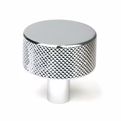 Polished Chrome Brompton Cabinet Knob - 32mm (No rose)