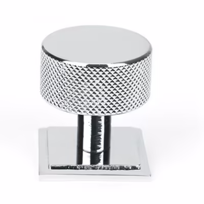 Polished Chrome Brompton Cabinet Knob - 32mm (Square)