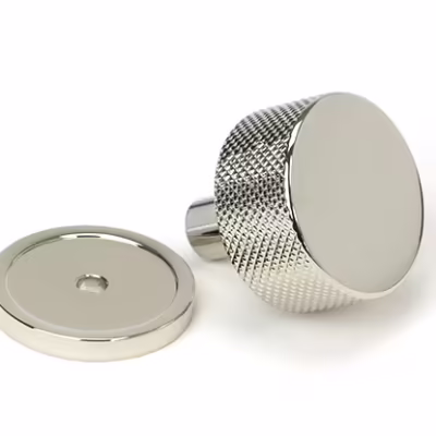 Polished Nickel Brompton Cabinet Knob - 32mm (Plain) - Image 3